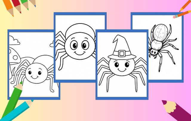 Spider Coloring Pages