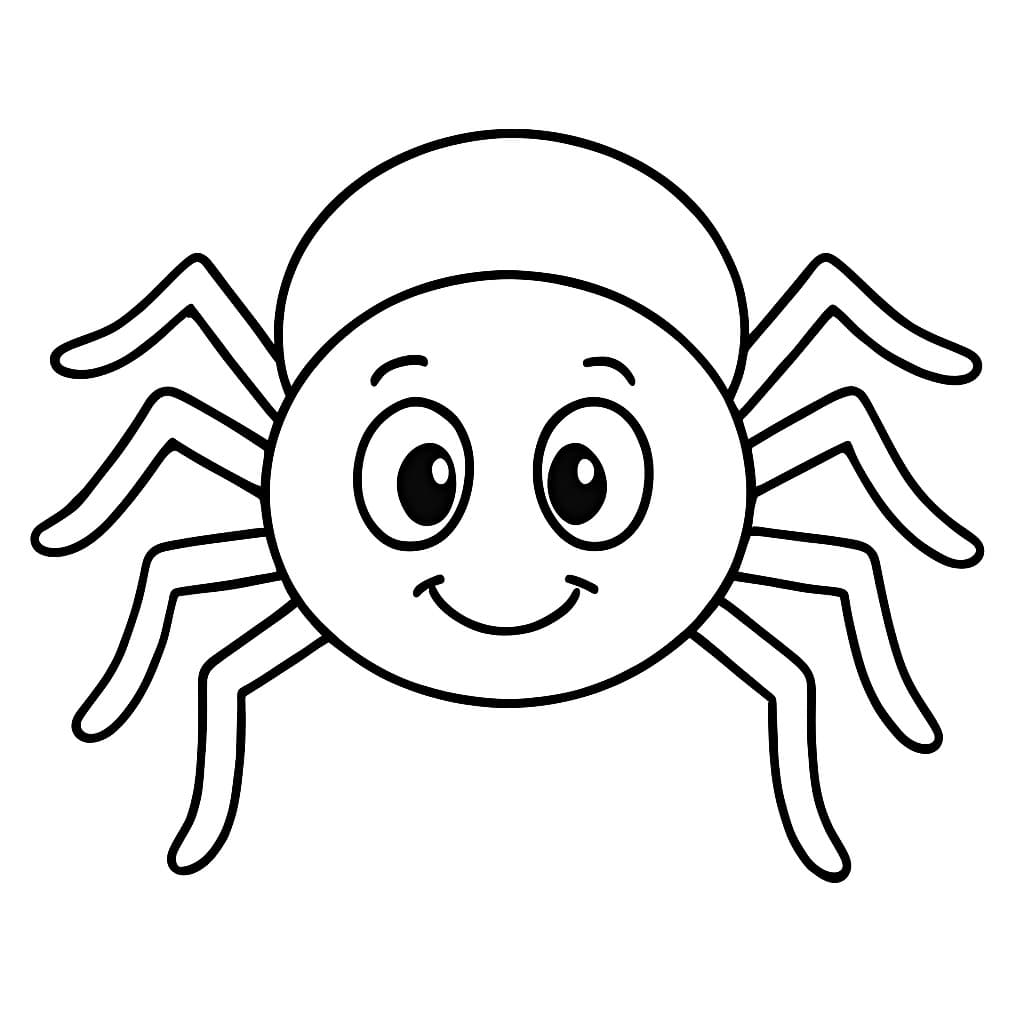 Spider for Kids Coloring Page