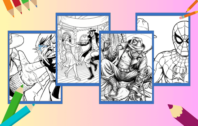 Spider-Man Noir Coloring Pages