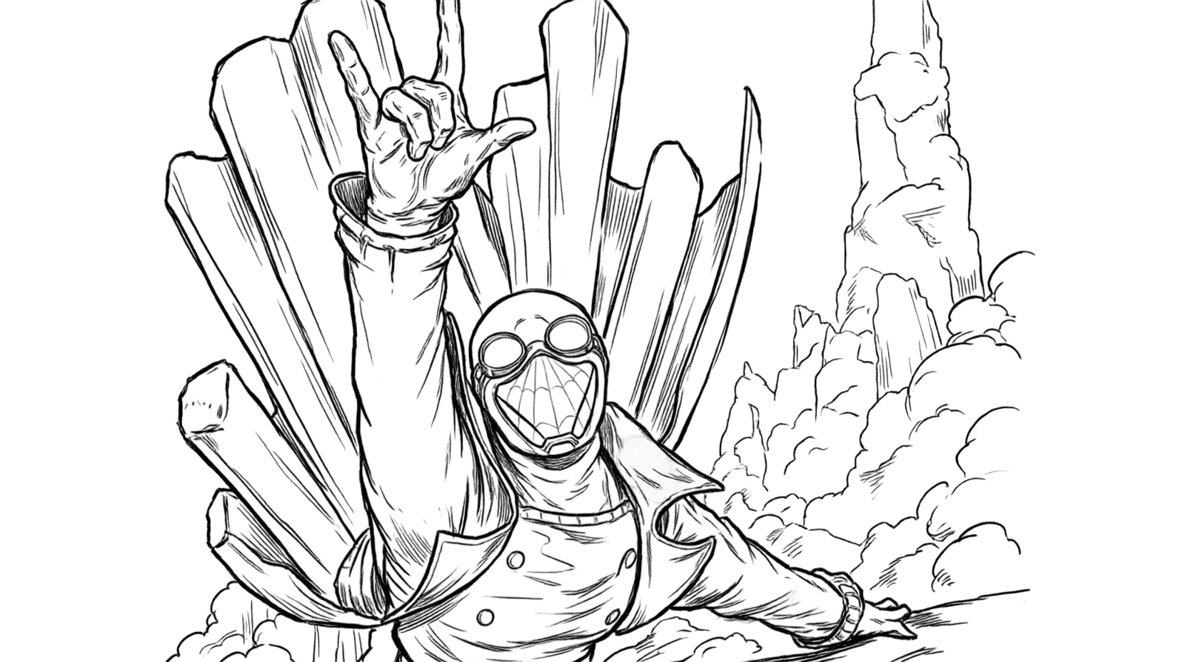 Spider-Man Noir coloring pages