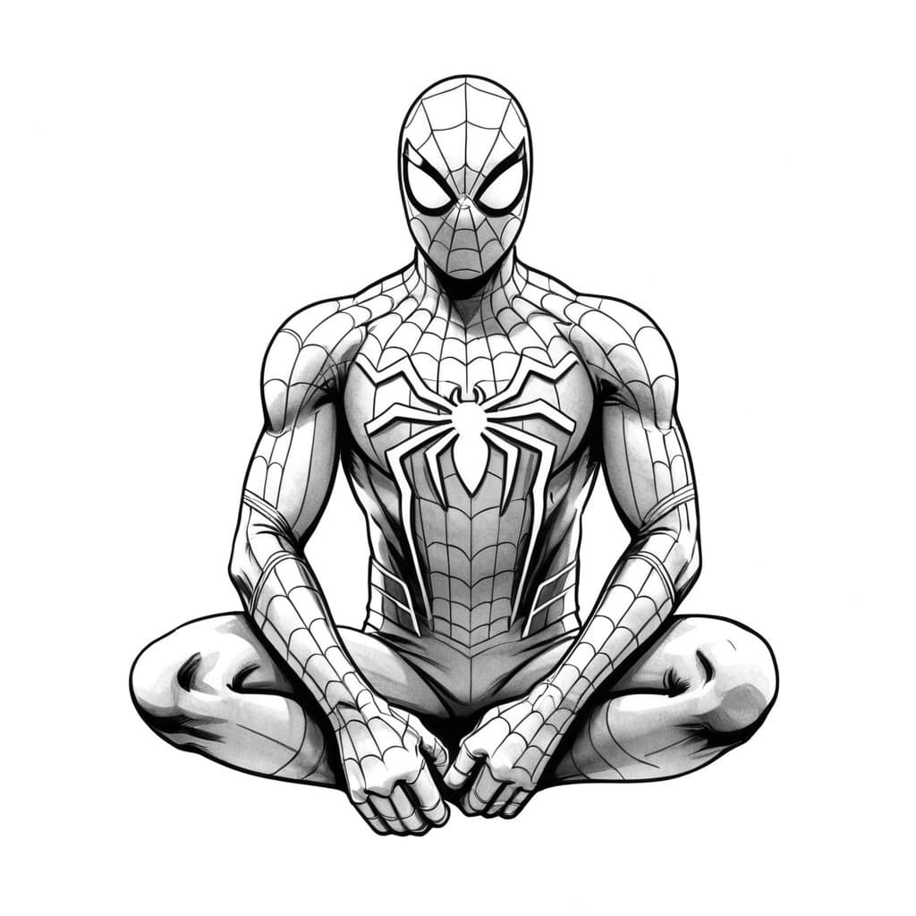 Spider-Man Coloring and Printing Page
