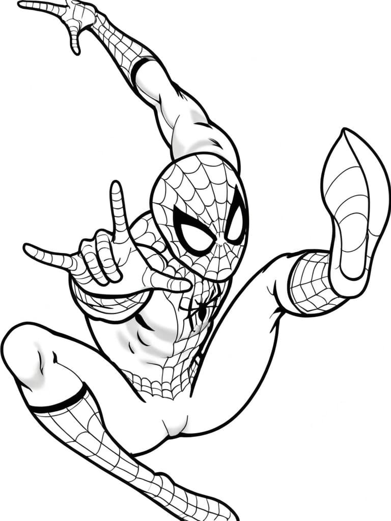 Spider-Man Creative Coloring Page