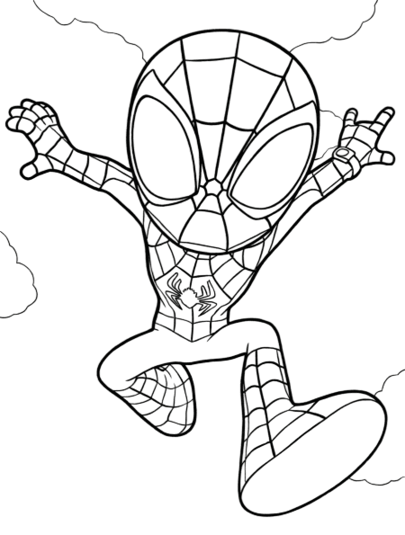 Spidey coloring pages