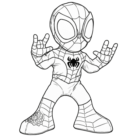 Spidey Spider-Man coloring pages