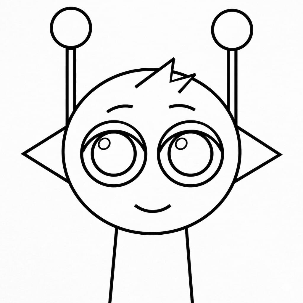 Simon coloring page