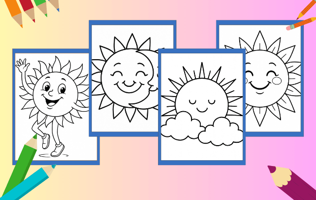 Sun Coloring Pages