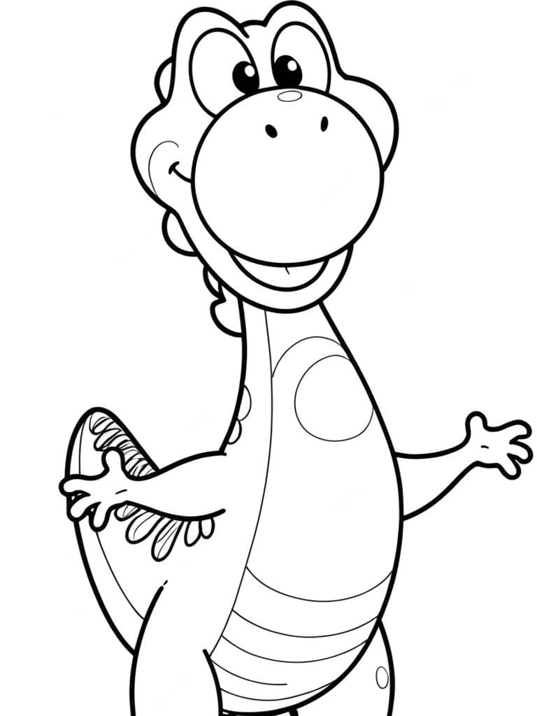 Adult Yoshi Coloring Page