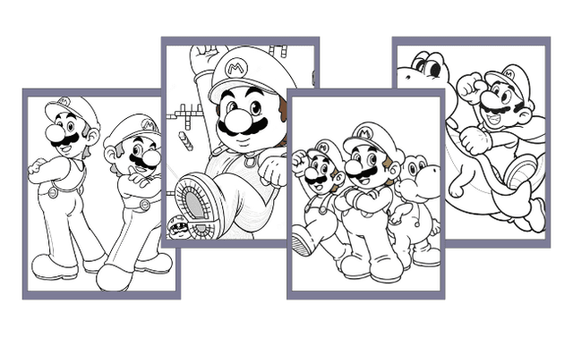 Super Mario Coloring Pages
