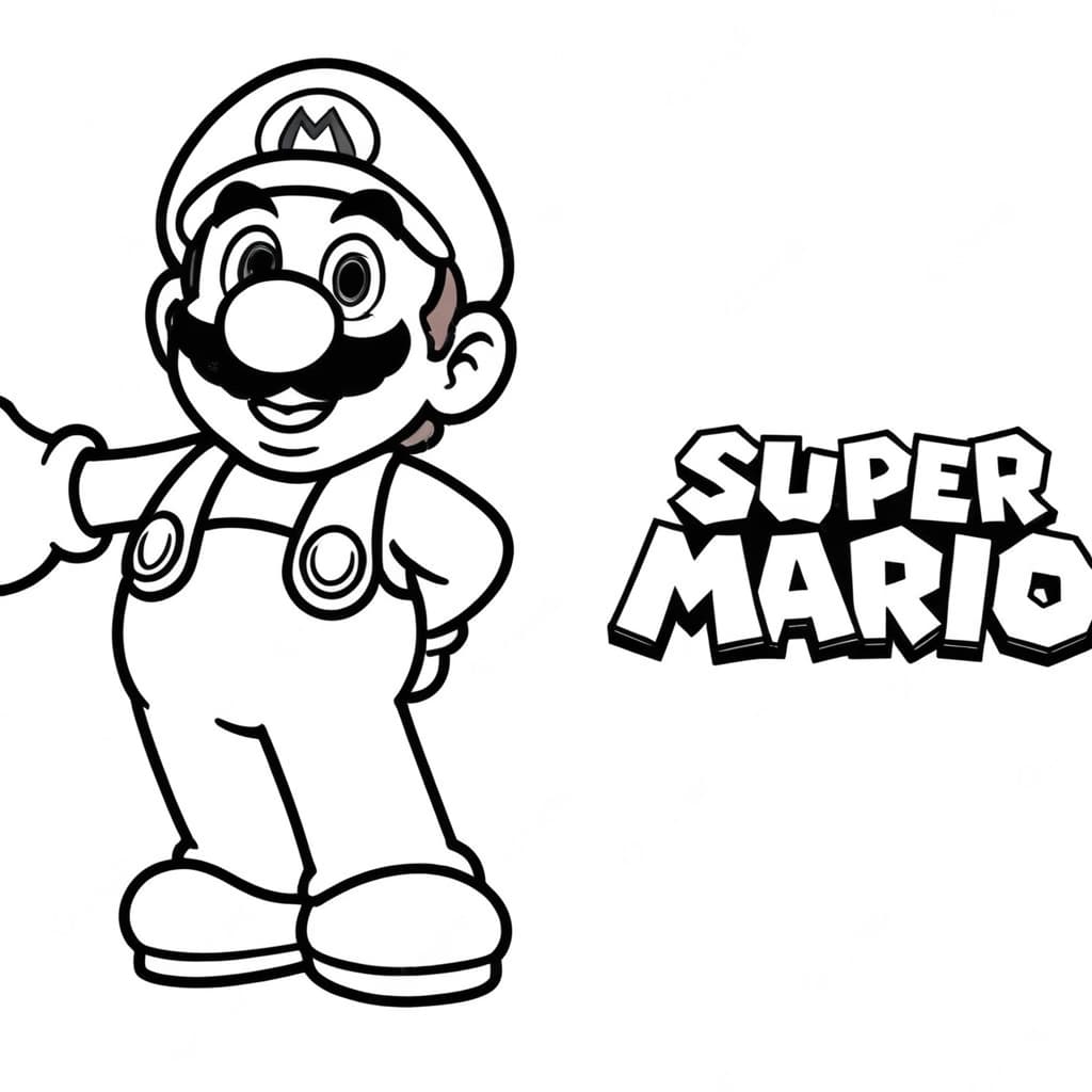 Super Mario World Coloring Page