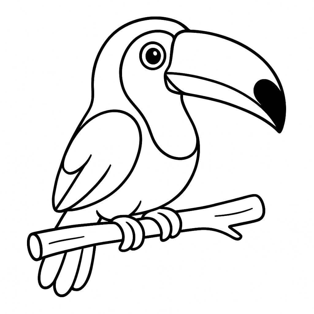 Toucan Coloring Page