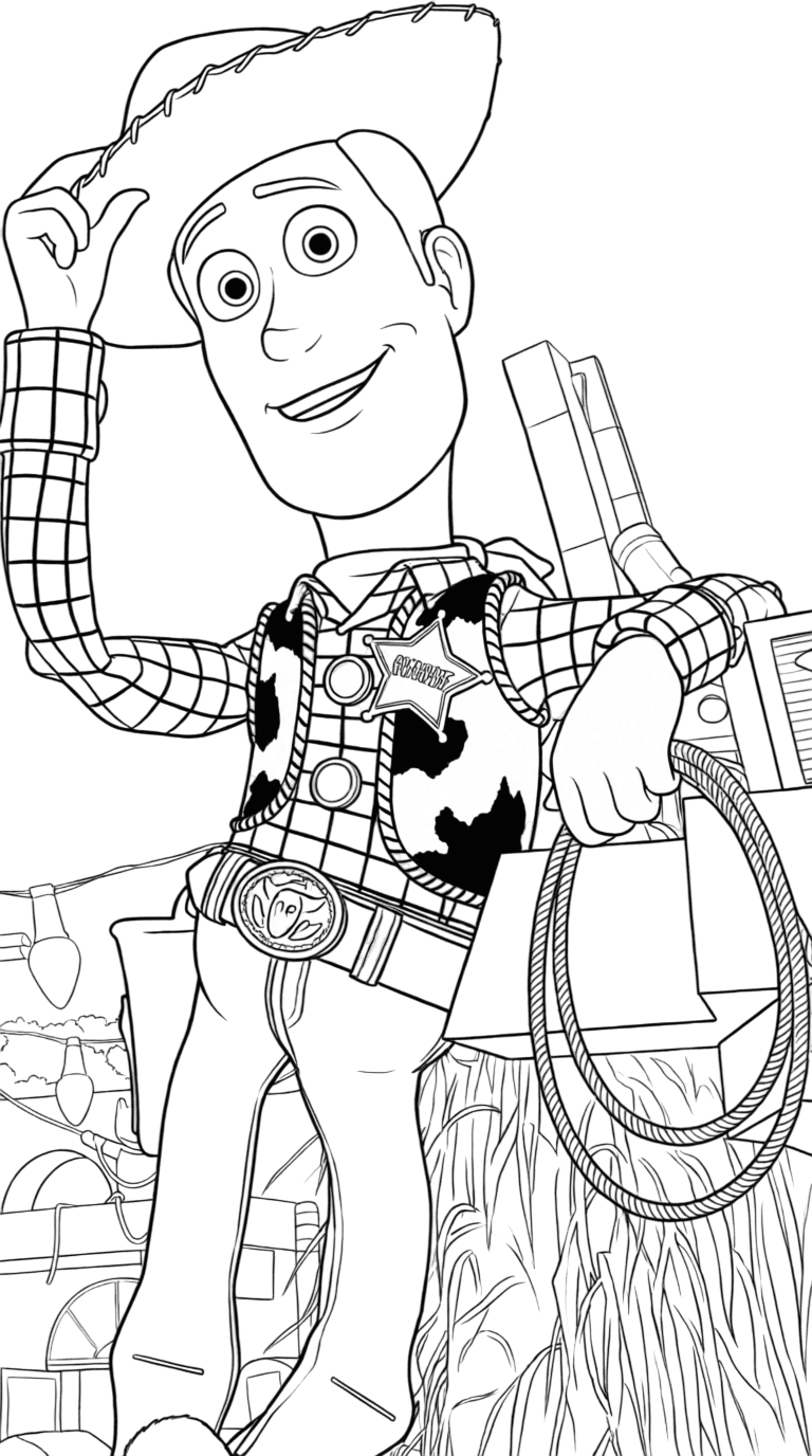 Sheriff Woody Toy Story coloring pages