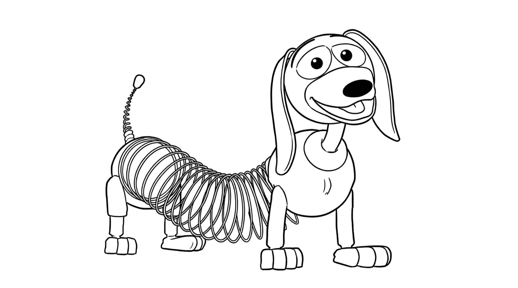 Slinky Dog Toy Story coloring pages