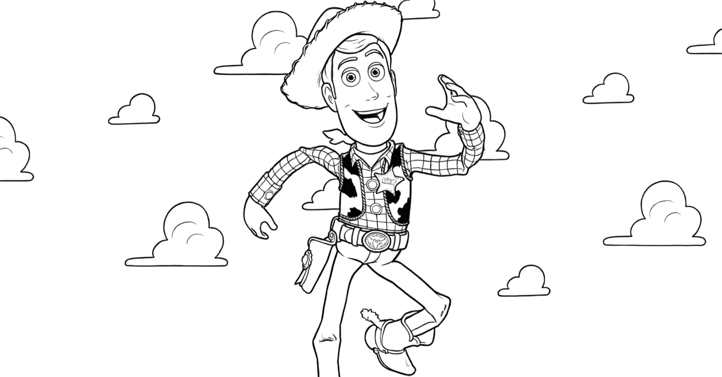 Woody Toy Story coloring pages