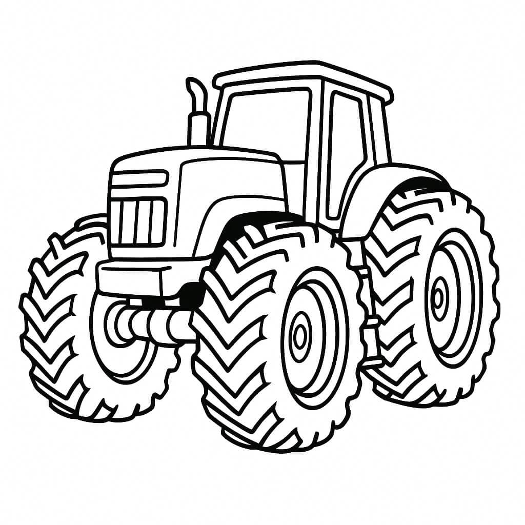 Monster Tractor Coloring Page