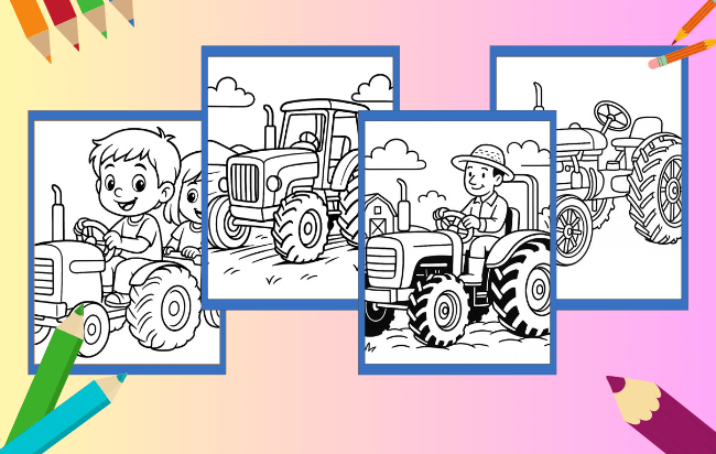 Tractor Coloring Pages