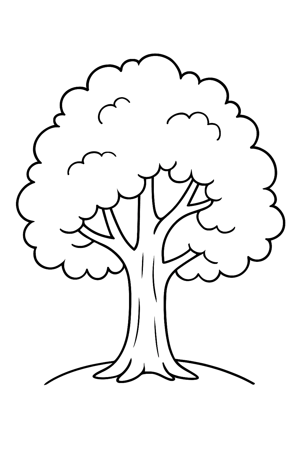 Small Tree Coloring Page