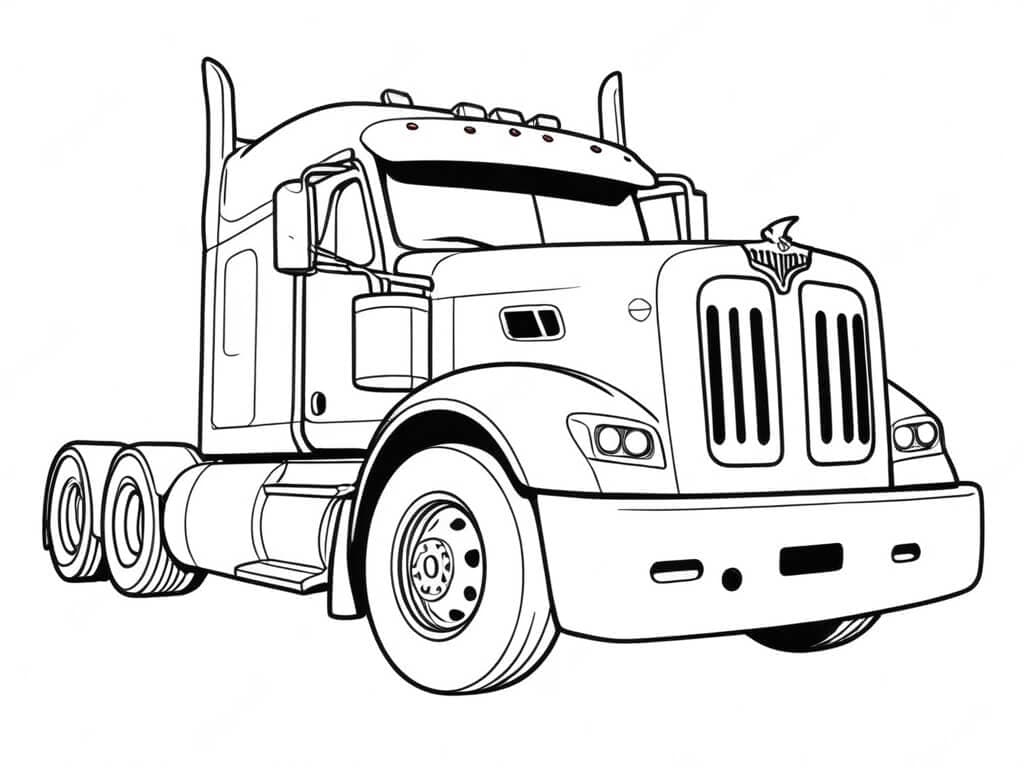 Race Truck Coloring Page