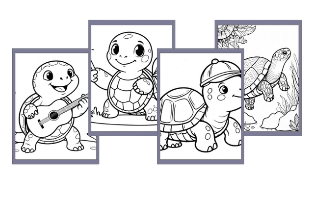 Turtle Coloring Pages