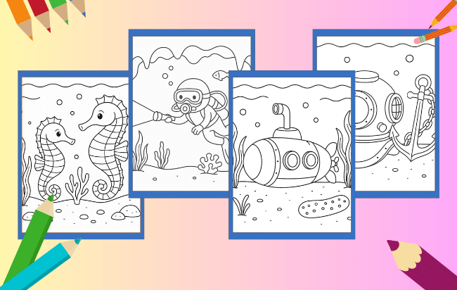 Underwater Coloring Pages
