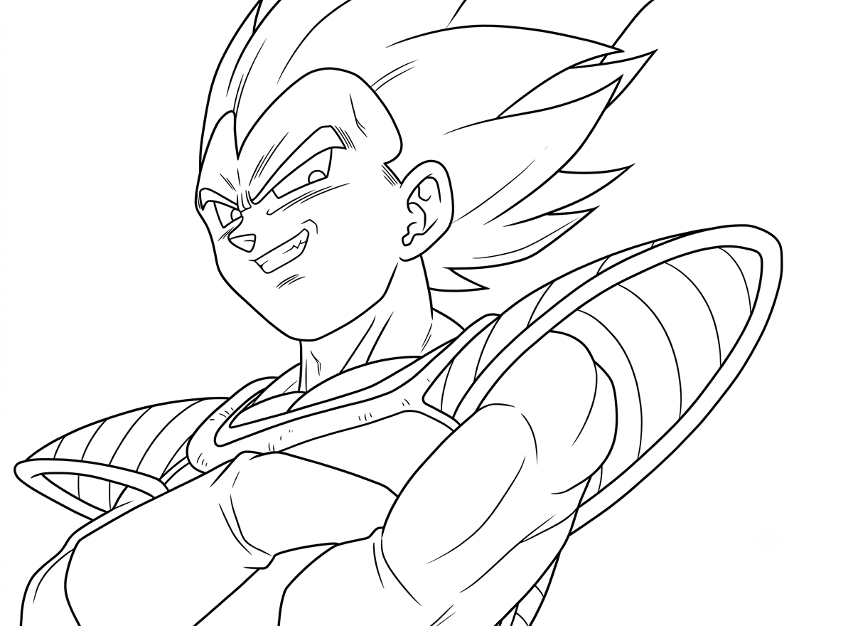 Vegeta Coloring Pages