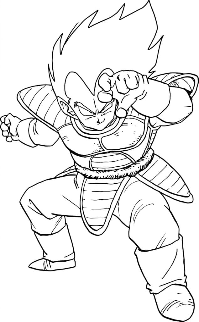 Vegeta Saiyan Coloring Pages
