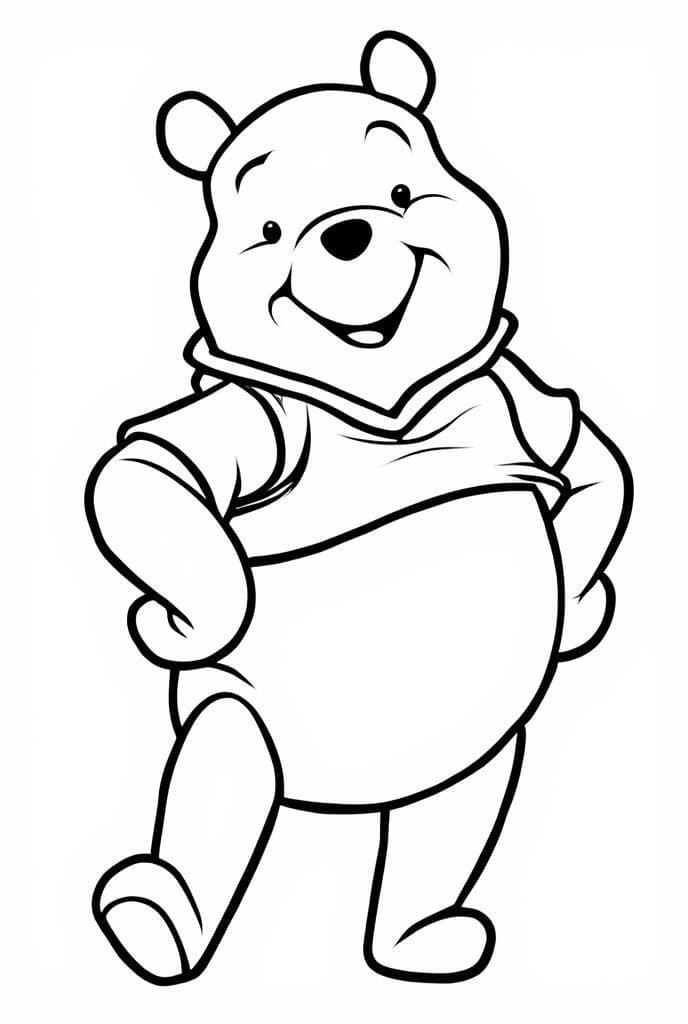 Winnie Pooh Coloring Page