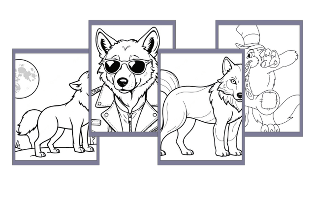 Wolf Coloring Pages