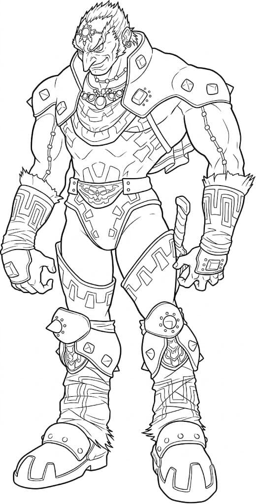 Ganondorf coloring pages