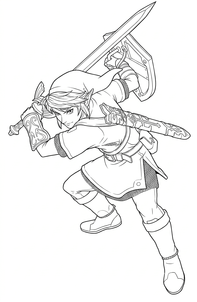 Zelda coloring pages
