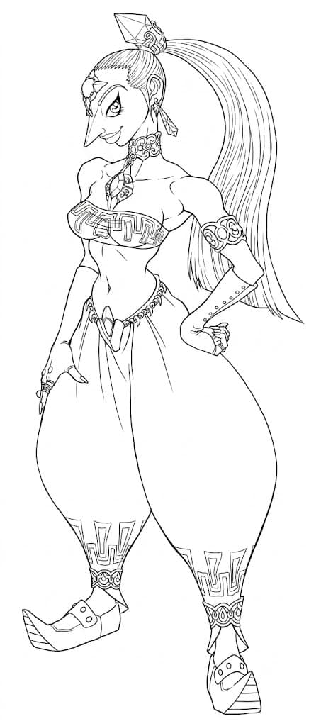 Zelda Nabooru coloring pages
