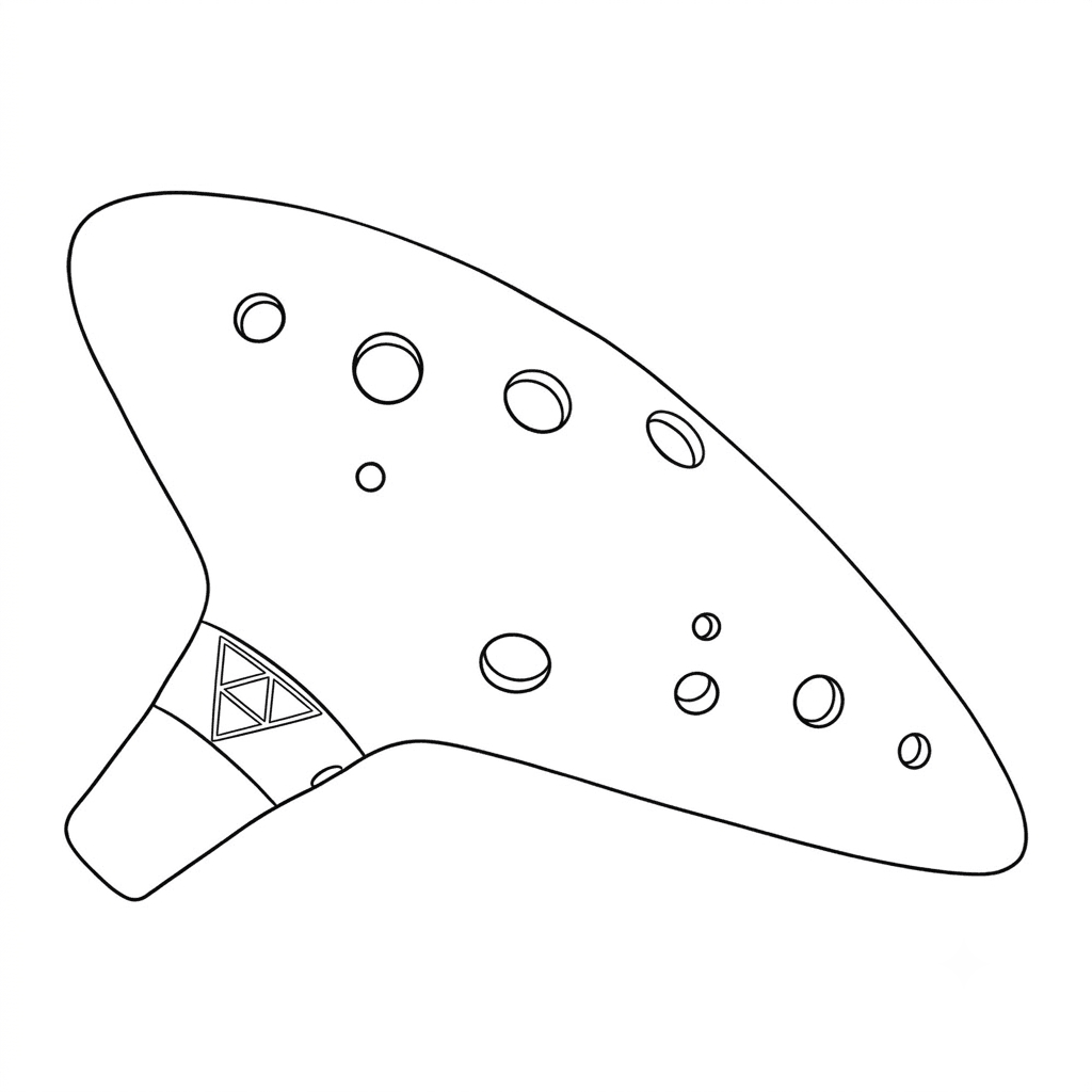 Zelda Ocarina coloring pages