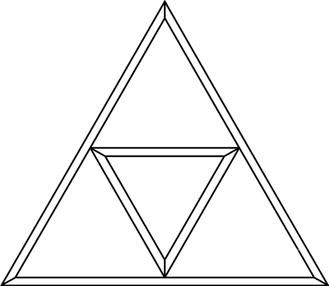 Zelda Triforce coloring pages
