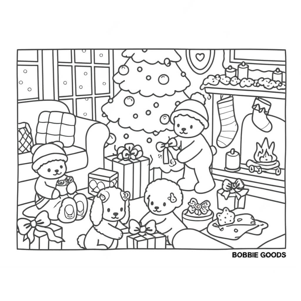 Bobbie goods christmas coloring pages coloring page
