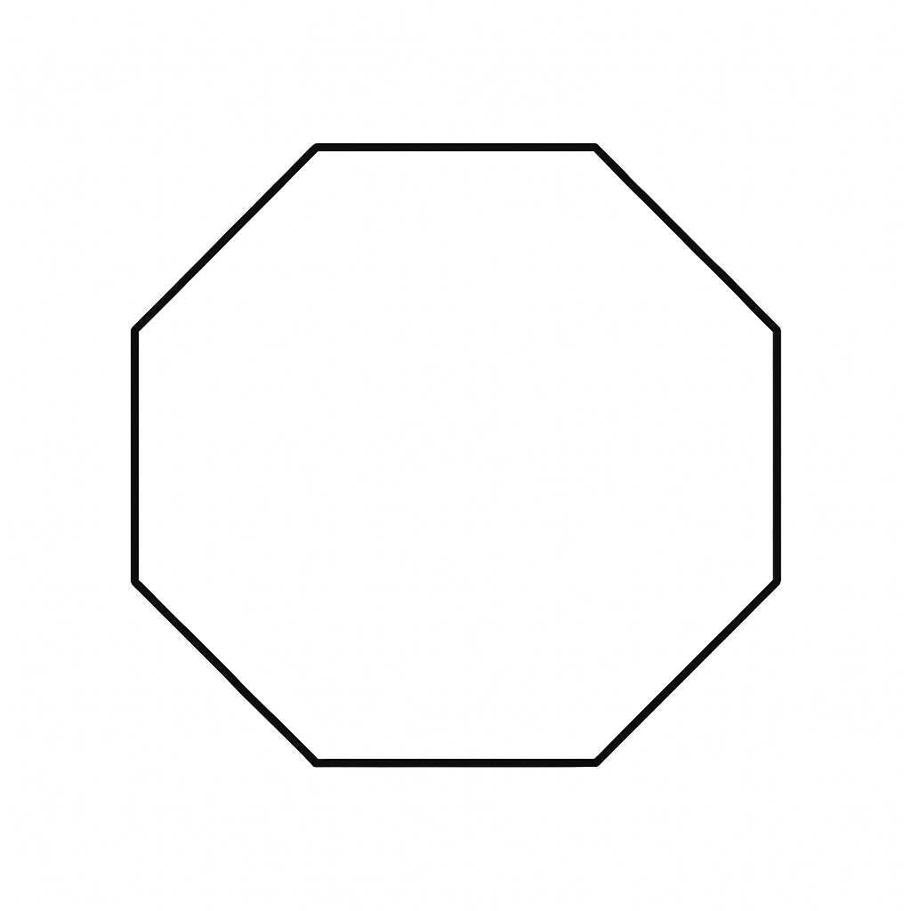 Octagon coloring page coloring page