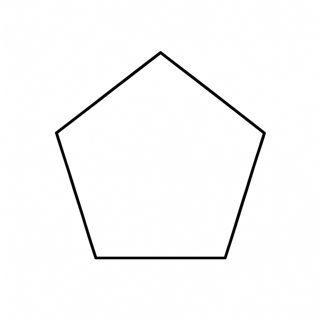 Pentagon coloring page coloring page